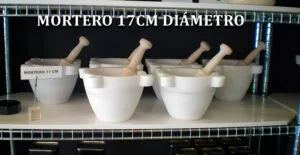 Mortero de mármol blanco Macael 17CM