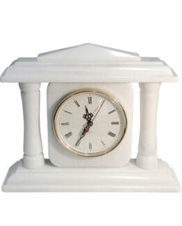 Reloj de mármol blanco Macael. De Columnas