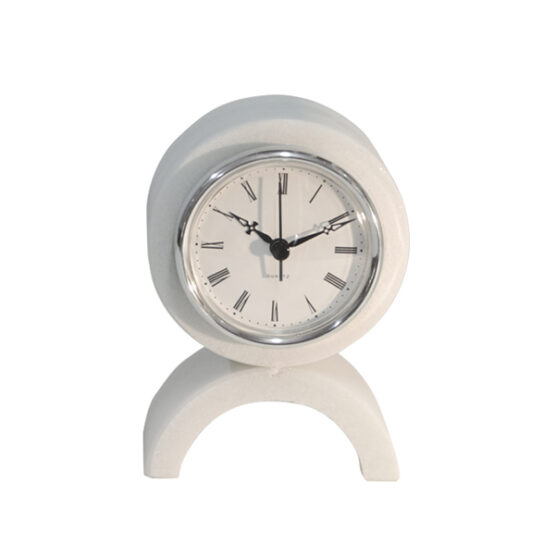 reloj circular mármol blanco Macael