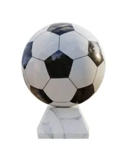 balón de fútbol de mármol