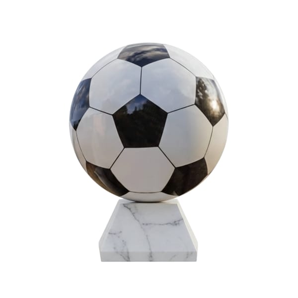 balón de fútbol de mármol-Artesanía Muro balón de fútbol de mármol