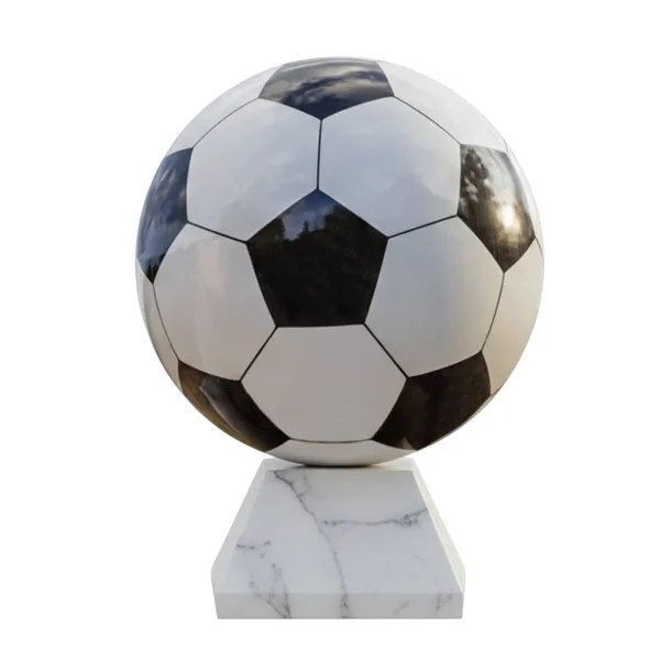 balón de fútbol de mármol