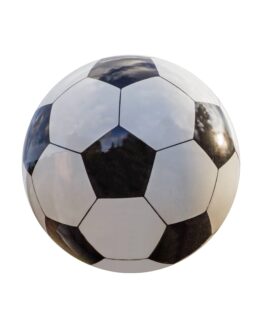 Balón de fútbol en Mármol