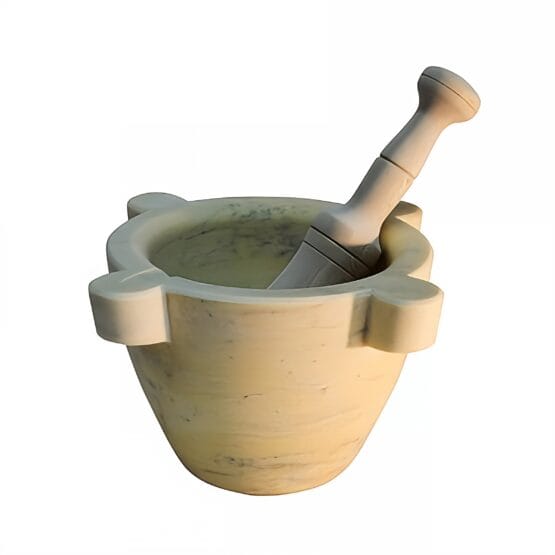 Mortero de mármol para cocina