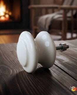 tiradores de mármol para cajones en mármol blanco Macael pulido