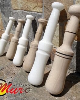 mazas-de-mármol-y-madera-Artesanía Muro
