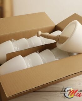 Caja 10 unidades mortero mármol moderno 14 cm