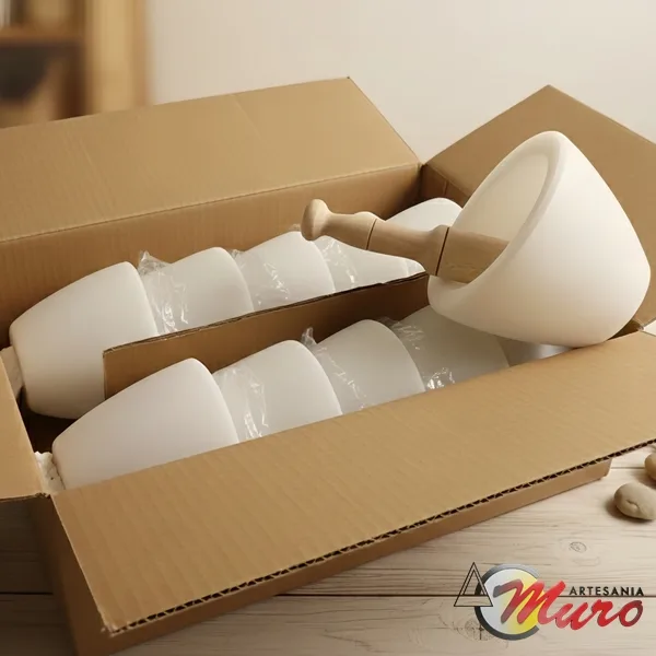 Mortero mármol moderno de 14 cm by Artesanía Muro