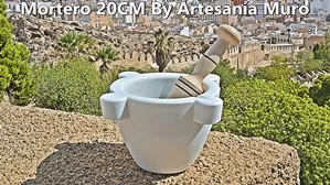 Morteros de mármol blanco para cocina